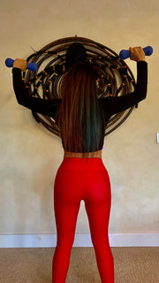 Charlotte Red Passion leggings - Anti-Celulite