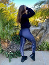 Gabriela Perfection Black Leggings - Anti-cellulite