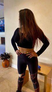 Ninon Powerful Black Leggings - Anti-Cellulite